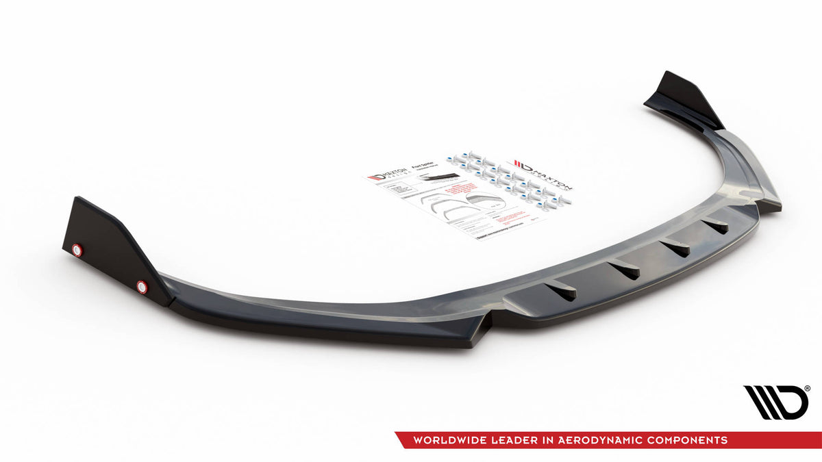 Street+ Spoilerlippe Front Ansatz V.1 + Flaps passend für Hyundai I30 N / I30 N-Line Hatchback/Fastback Mk3 Facelift – Ansicht 5