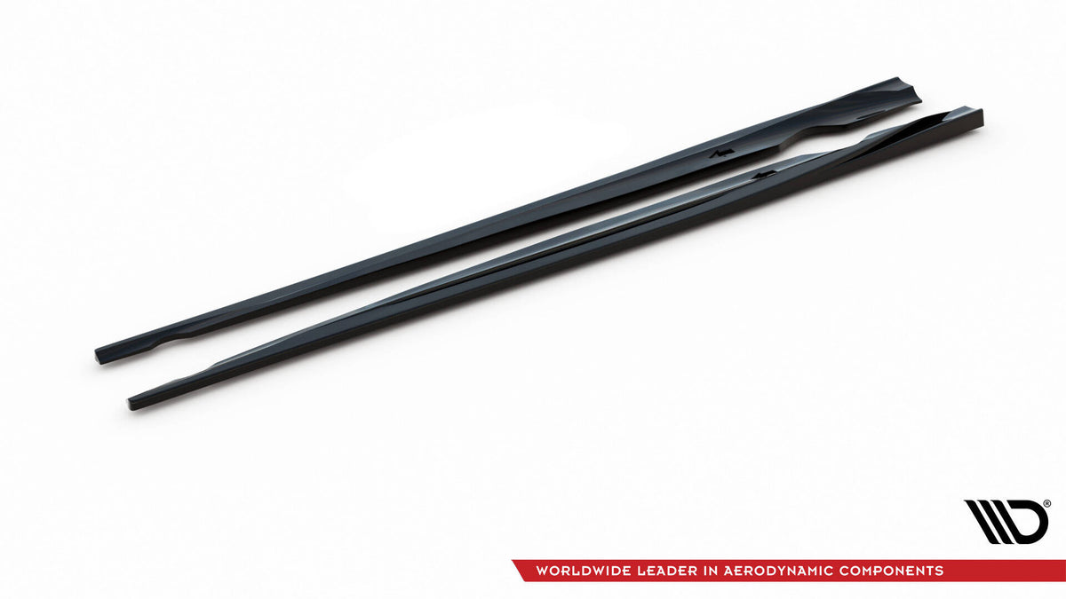 Street+ Seitenschweller Leisten V.2 passend für VW Scirocco R Mk3 / Mk3 Facelift schwarz Hochglanz – Ansicht 6
