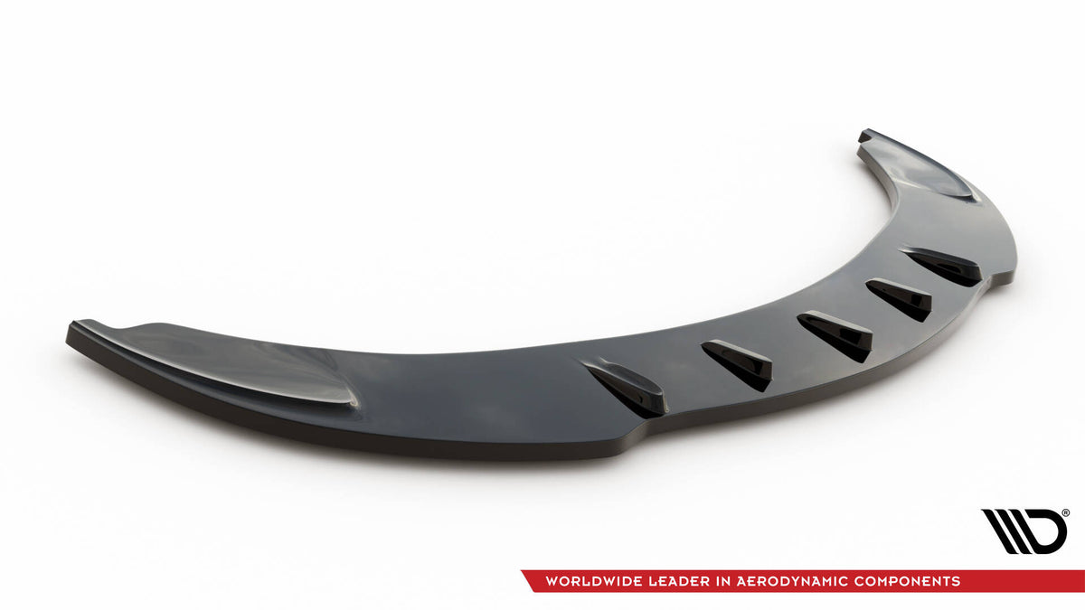 Street+ Spoilerlippe Front Ansatz V.1 passend für BMW 6er Coupe E63 / Cabrio E64  schwarz Hochglanz – Ansicht 5