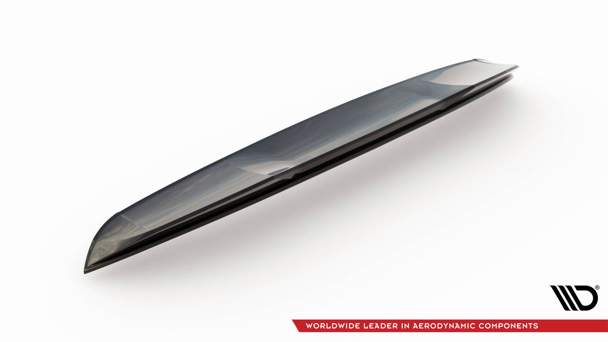 Höher Heckspoiler Lippe 3D Alfa Romeo Stelvio Mk1 schwarz Hochglanz – Ansicht 6