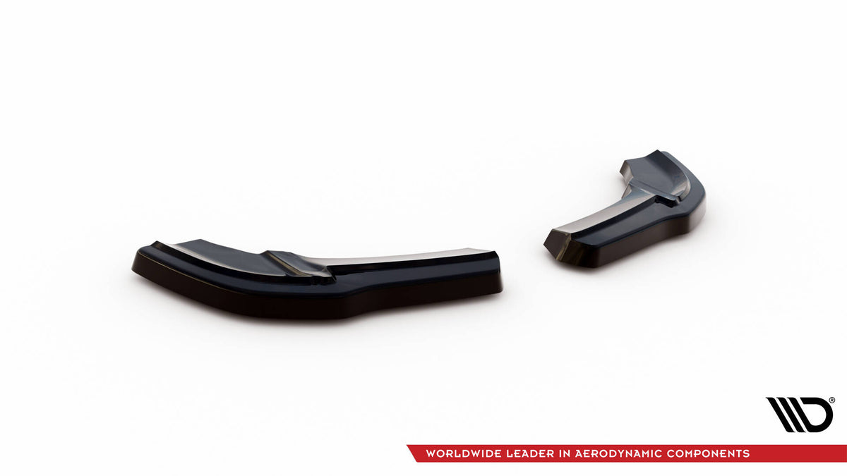 Heck Ansatz Flaps Diffusor passend für Mercedes A W176 AMG Facelift schwarz Hochglanz – Ansicht 6