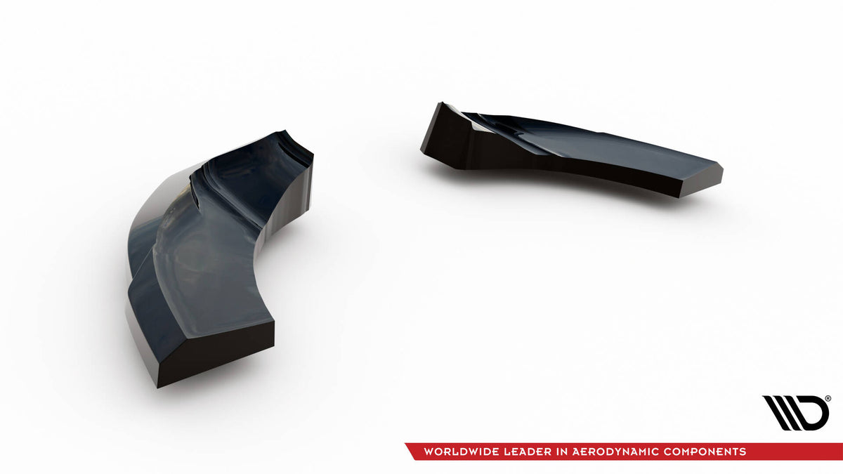 Heck Ansatz Flaps Diffusor passend für Hyundai Veloster N Mk2 schwarz Hochglanz – Ansicht 6