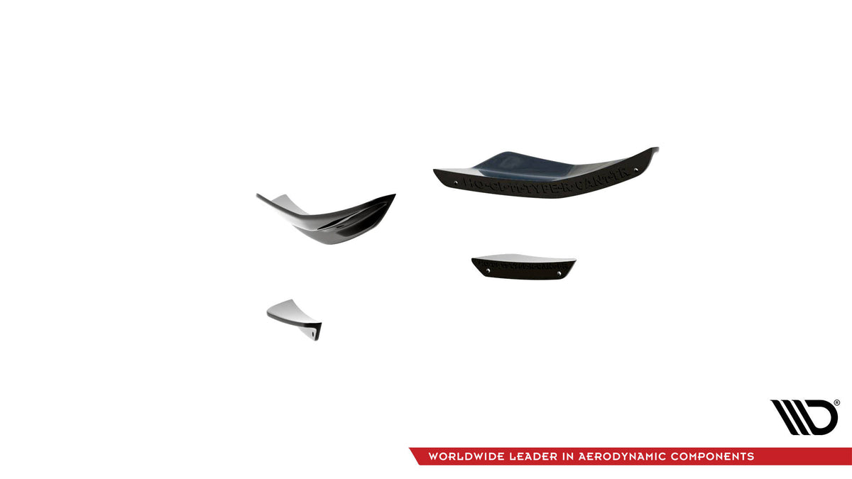 Stoßstangen Flaps Wings vorne Canards passend für Honda Civic Type-R Mk 11 – Ansicht 7