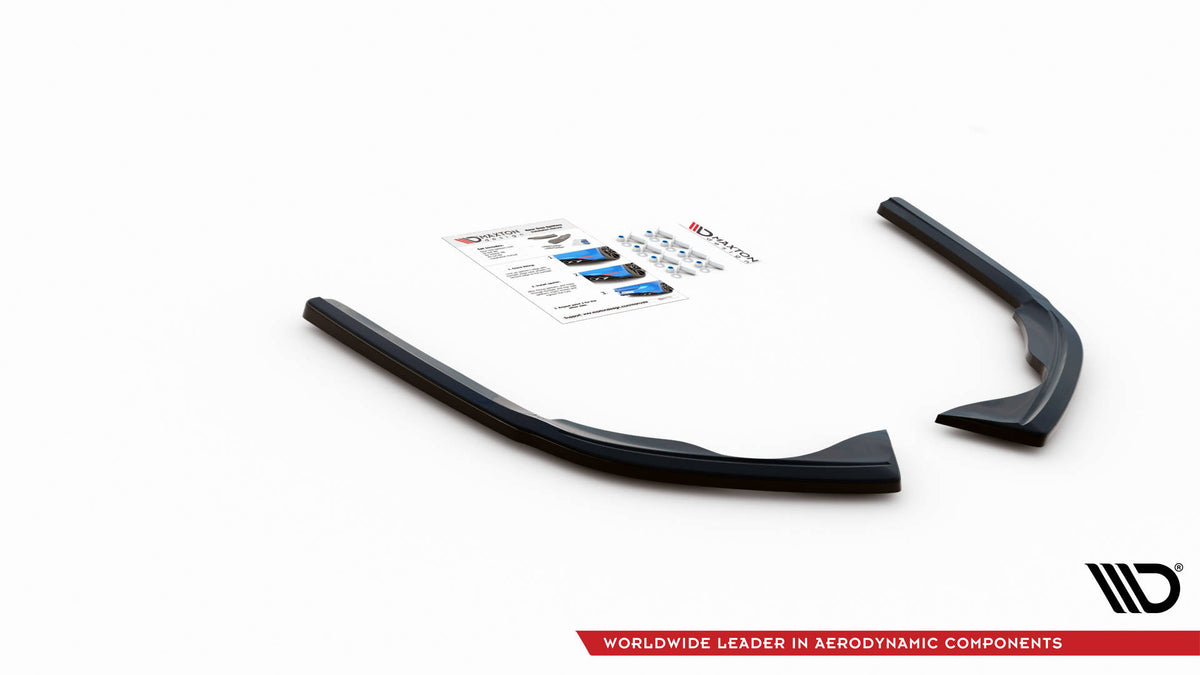 Heck Ansatz Flaps Diffusor passend für VW Passat B8 Facelift schwarz Hochglanz – Ansicht 5