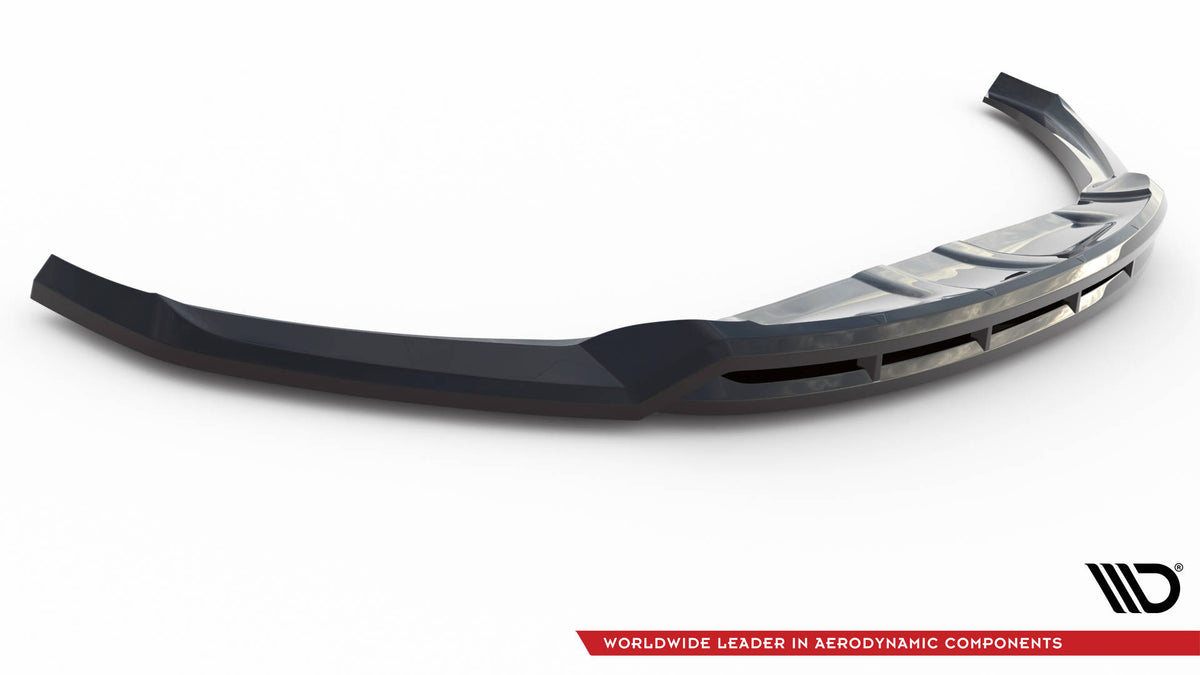 Street+ Spoilerlippe Front Ansatz V.2 passend für Maserati Levante Mk1 schwarz Hochglanz – Ansicht 5
