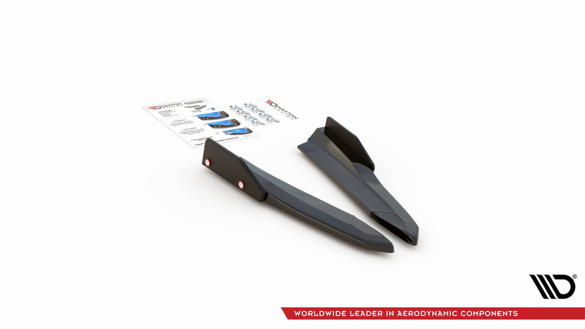 Heck Ansatz Flaps Diffusor V.2 + Flaps passend für Skoda Octavia RS Combi / Liftback Mk4 / Mk4 Facelift – Ansicht 6