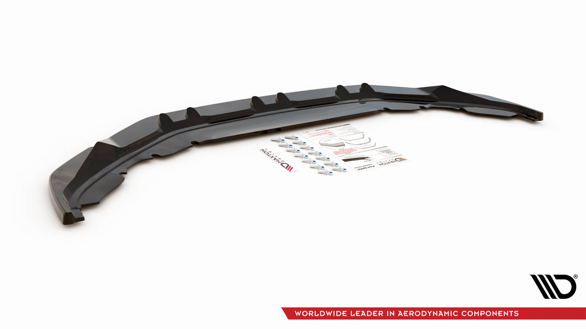 Street+ Spoilerlippe Front Ansatz passend für VW Tiguan Mk2 schwarz Hochglanz – Ansicht 6