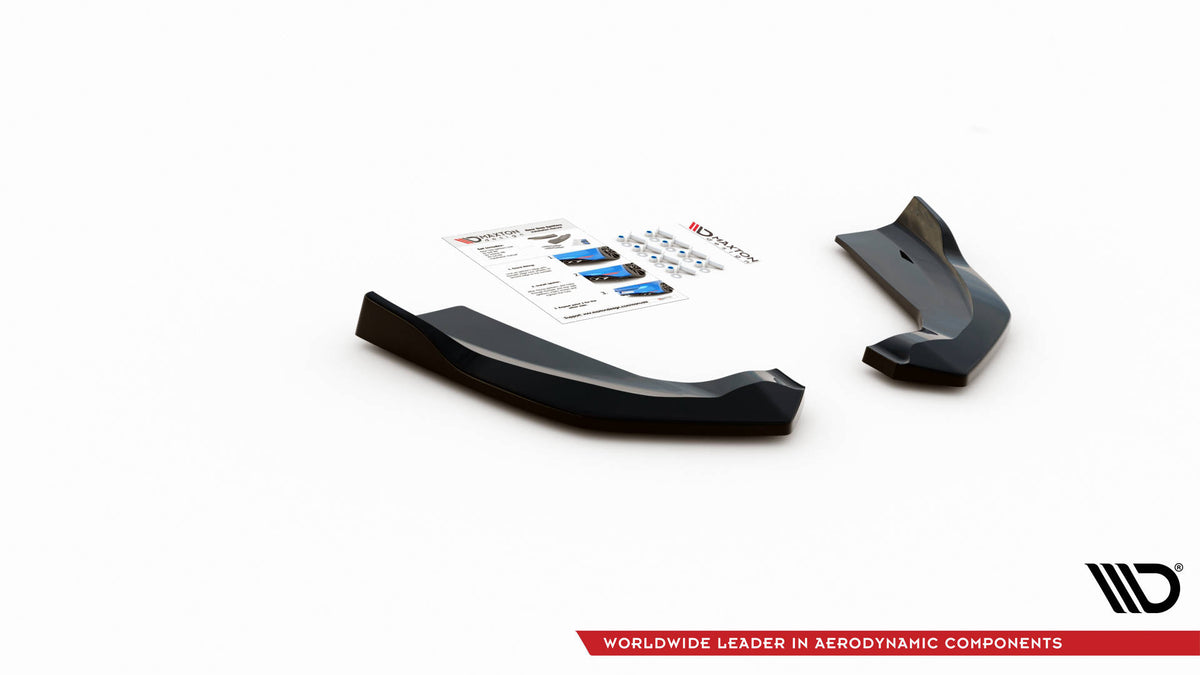 Heck Ansatz Flaps Diffusor passend für Ford Escape ST-Line Mk3 schwarz Hochglanz – Ansicht 5