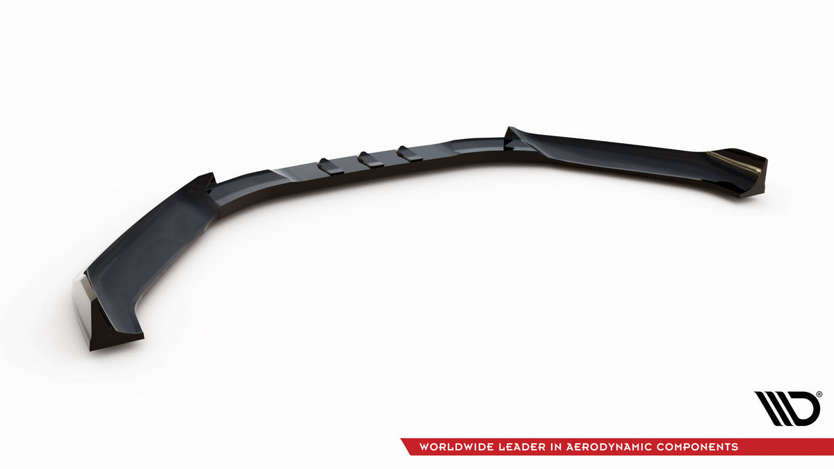 Street+ Spoilerlippe Front Ansatz V.2 passend für Hyundai Veloster N Mk2 schwarz Hochglanz – Ansicht 6