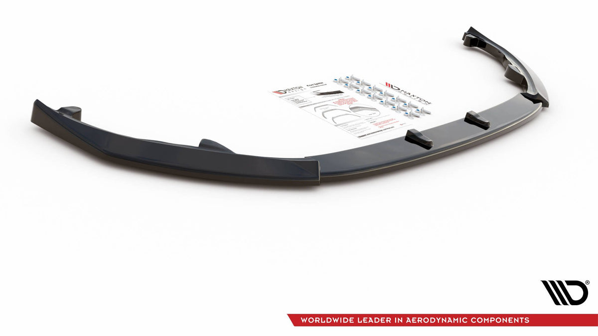 Street+ Spoilerlippe Front Ansatz V.2 passend für Peugeot 308 Mk2  schwarz Hochglanz – Ansicht 6