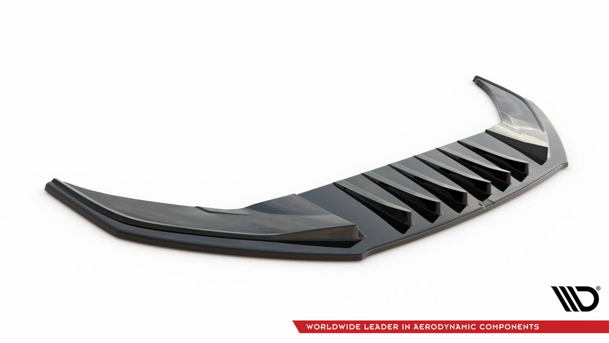 Street+ Spoilerlippe Front Ansatz V.3 passend für VW Arteon R-Line Limousine / Shooting Brake Mk1 schwarz Hochglanz – Ansicht 5