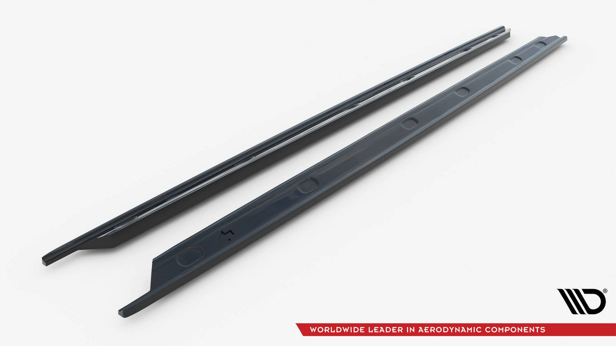 Street+ Seitenschweller Leisten passend für VW Caddy Maxi Mk5 schwarz Hochglanz – Ansicht 5