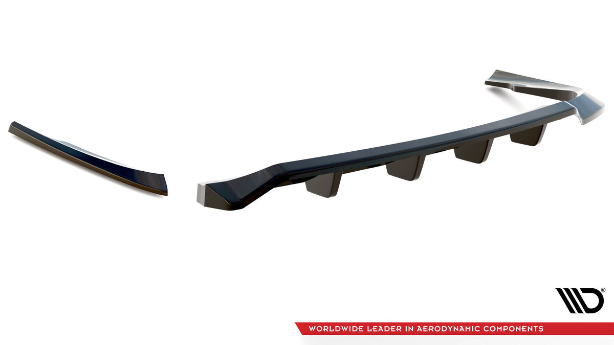 Street+ Mittlerer Diffusor RACE passend für Volvo C70 Mk1 schwarz Hochglanz – Ansicht 7
