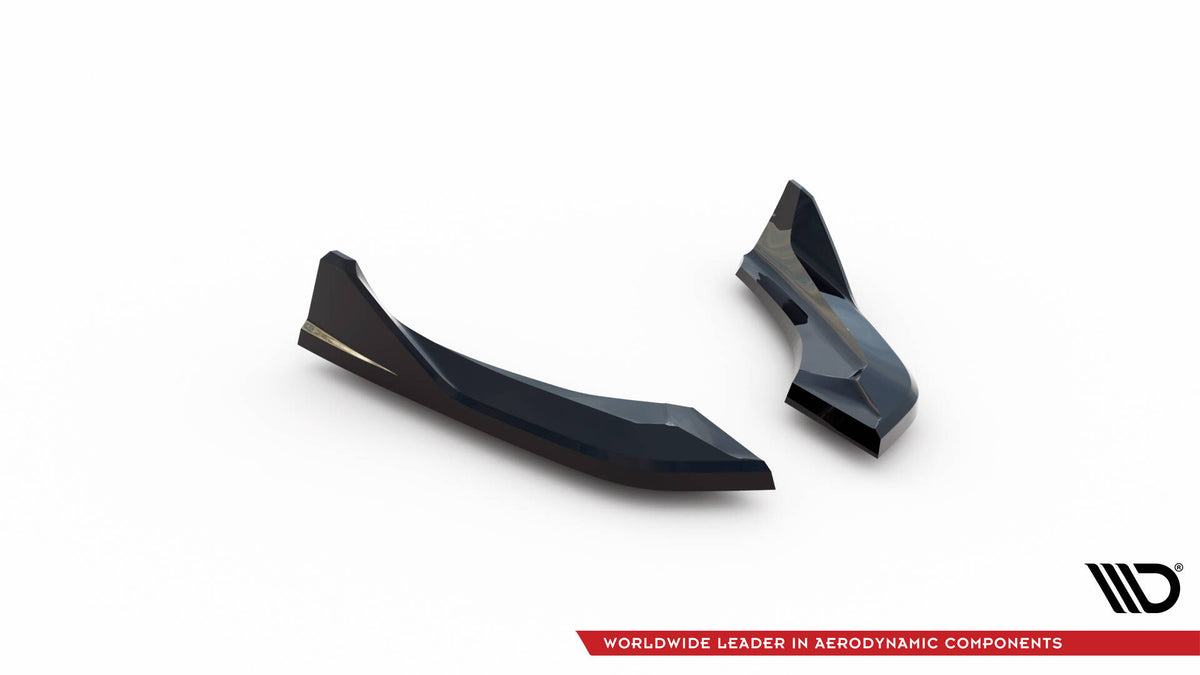Heck Ansatz Flaps Diffusor passend für (Für heckansatz V.3) BMW 1er M-Paket / M140i F20 Facelift  schwarz Hochglanz – Ansicht 5