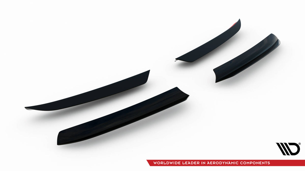 Heckspoiler Lippe Ford Transit Connect Mk2 Facelift schwarz Hochglanz – Ansicht 5
