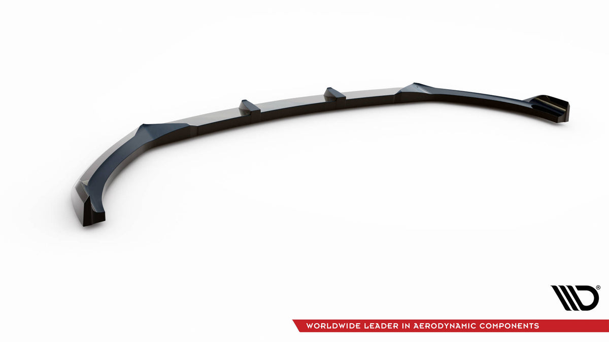 Street+ Spoilerlippe Front Ansatz V.2 passend für Hyundai I20 Mk2 Facelift schwarz Hochglanz – Ansicht 6