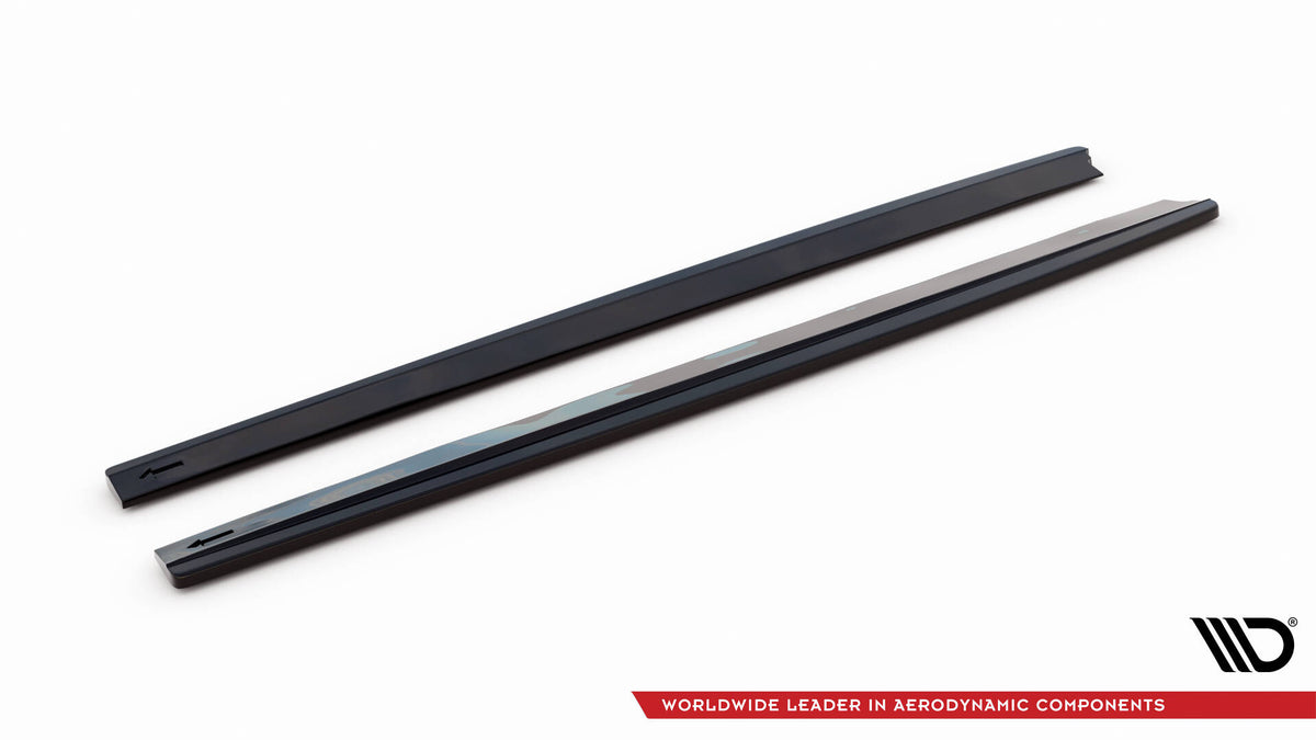 Street+ Seitenschweller Leisten passend für Ford Mustang GT Mk6 schwarz Hochglanz – Ansicht 5