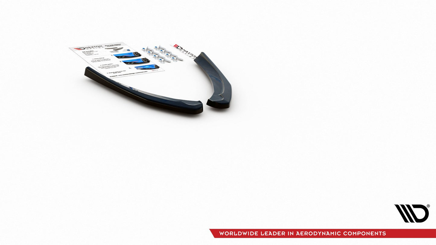Heck Ansatz Flaps Diffusor passend für Abarth 124 Spider  schwarz Hochglanz – Ansicht 8