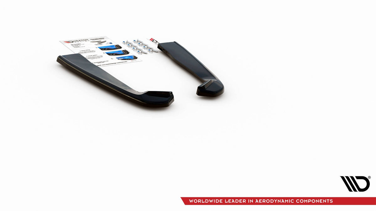 Heck Ansatz Flaps Diffusor passend für Ford Mustang Mk. 6 Facelift schwarz Hochglanz – Ansicht 4