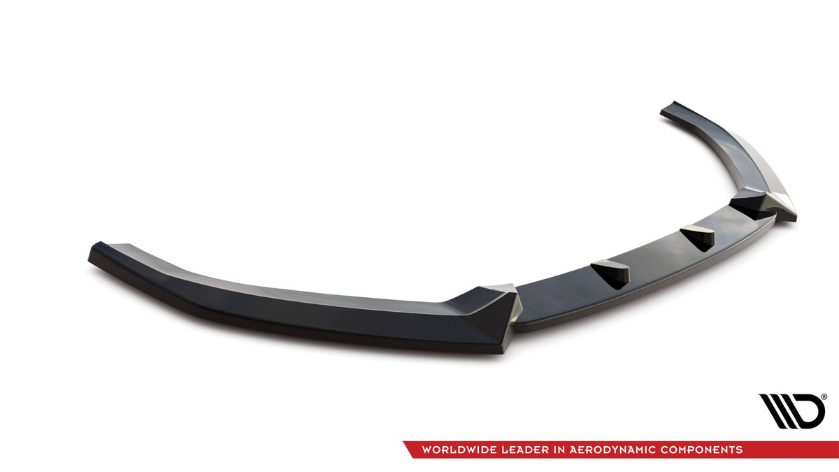 Street+ Spoilerlippe Front Ansatz V.1 passend für Audi S3 / A3 S-Line Sportback 8V Facelift schwarz Hochglanz – Ansicht 6