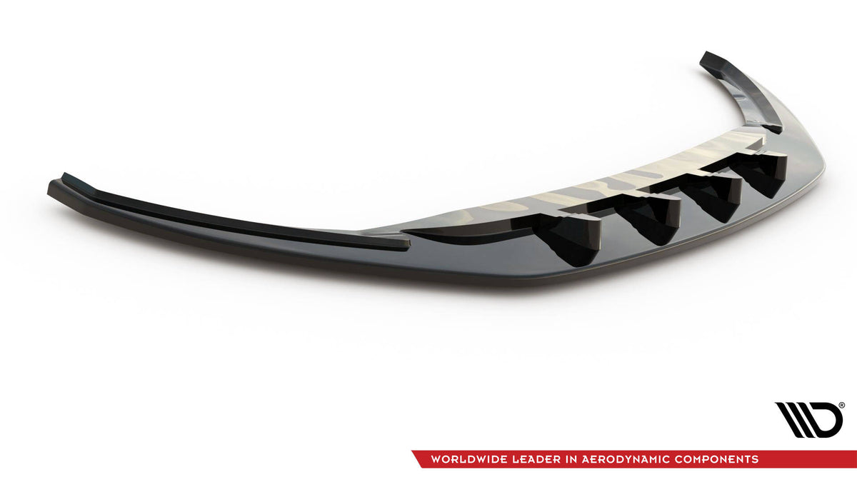 Street+ Spoilerlippe Front Ansatz V.3 passend für Skoda Superb Liftback / Combi Mk3 schwarz Hochglanz – Ansicht 5