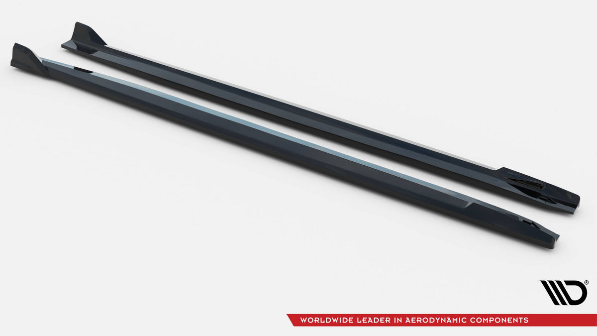 Street+ Seitenschweller Leisten V.2 passend für BMW X5 M-Paket G05 schwarz Hochglanz – Ansicht 6