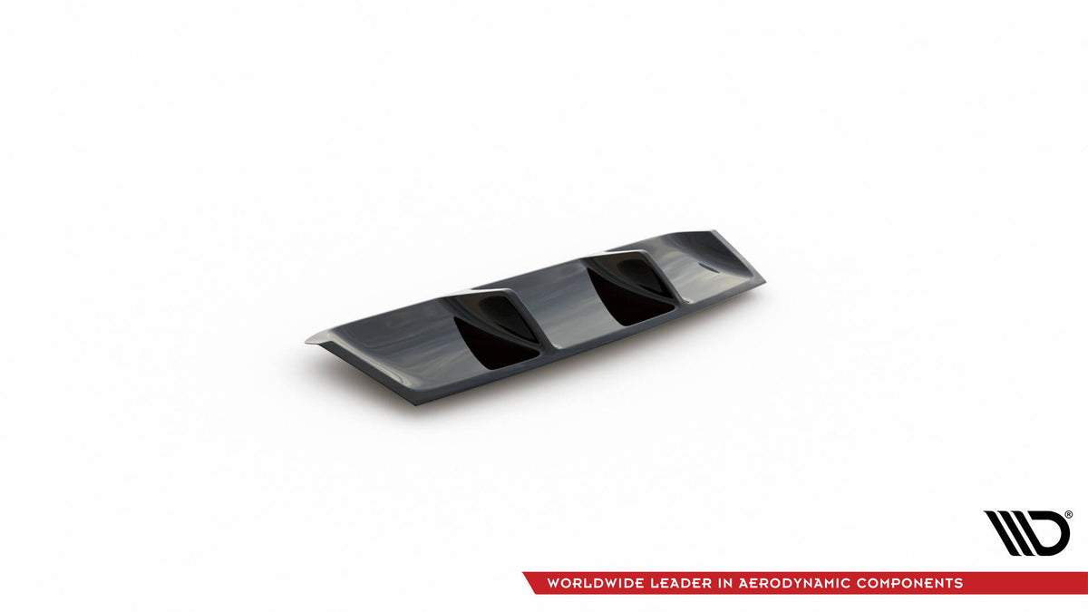Diffusor Heck Ansatz V.1 passend für Skoda Superb Liftback / Combi Mk3 schwarz Hochglanz – Ansicht 5