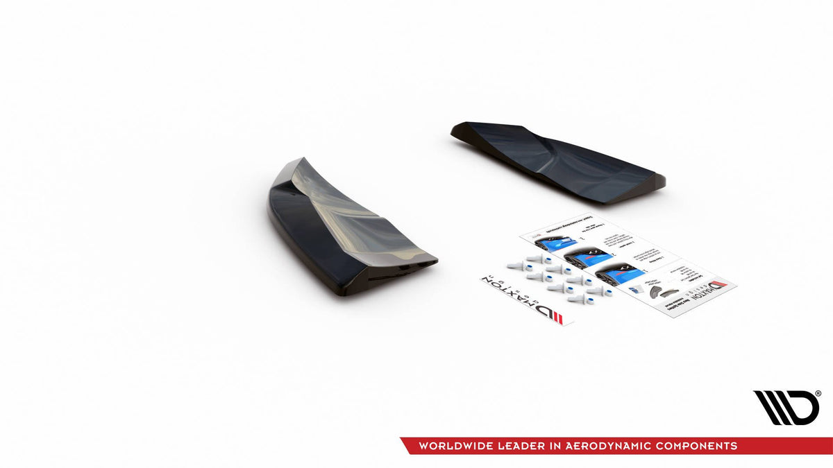 Heck Ansatz Flaps Diffusor passend für Audi SQ5 Mk1 (8R) schwarz Hochglanz – Ansicht 6