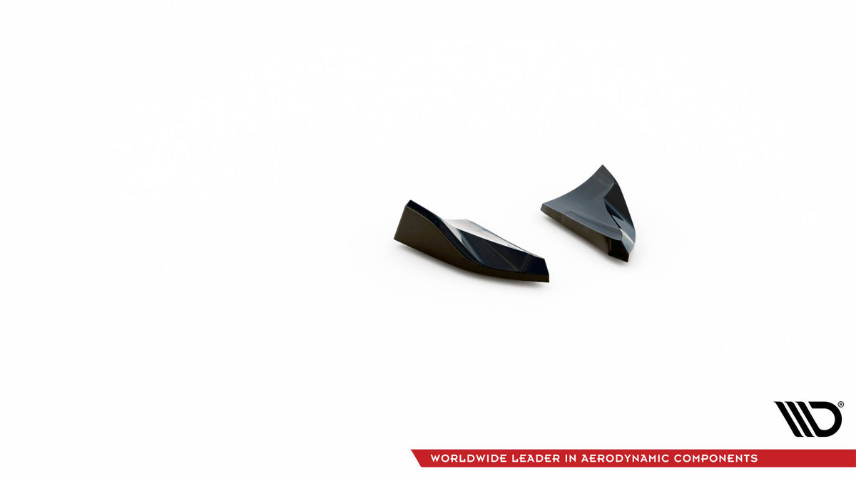 Heck Ansatz Flaps Diffusor passend für Porsche Macan Mk1 schwarz Hochglanz – Ansicht 5
