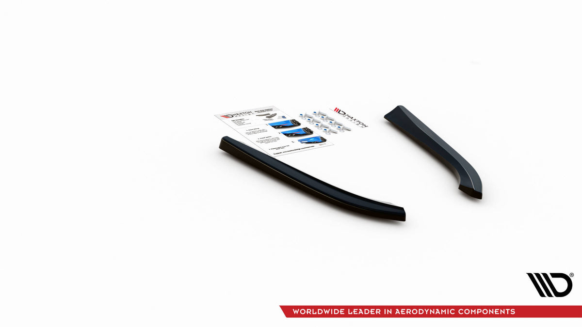 Heck Ansatz Flaps Diffusor passend für Audi S8 D3 schwarz Hochglanz – Ansicht 4