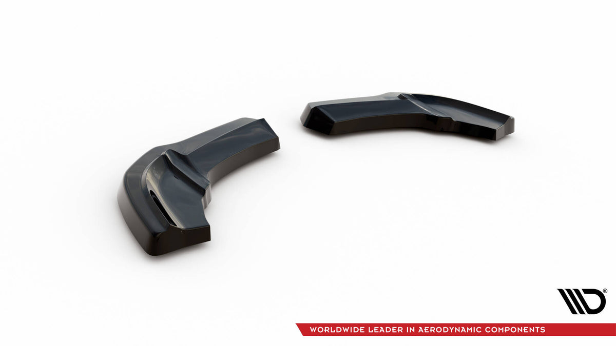 Heck Ansatz Flaps Diffusor passend für Mercedes A W176 AMG Facelift schwarz Hochglanz – Ansicht 7