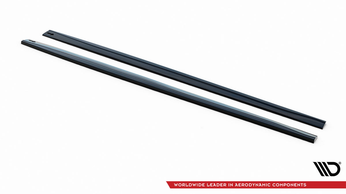 Street+ Seitenschweller Leisten passend für BMW 4er Coupe / Gran Coupe / Cabrio M-Paket F32 / F36 / F33 schwarz Hochglanz – Ansicht 5