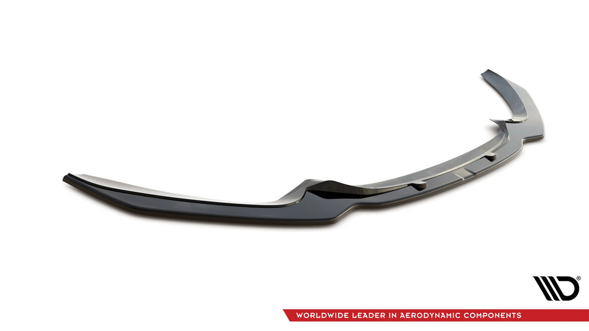 Street+ Spoilerlippe Front Ansatz V.1 passend für BMW 1er F20/F21 M-Power FACELIFT schwarz Hochglanz – Ansicht 5
