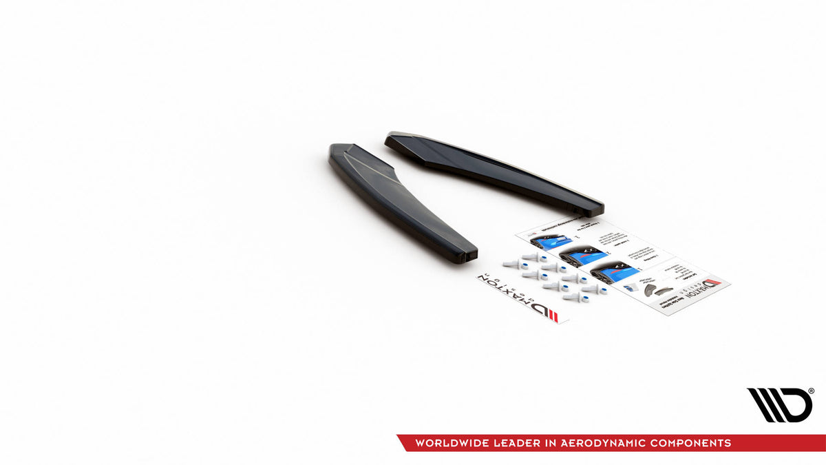 Heck Ansatz Flaps Diffusor passend für Audi S3 Limousine 8Y schwarz Hochglanz – Ansicht 6