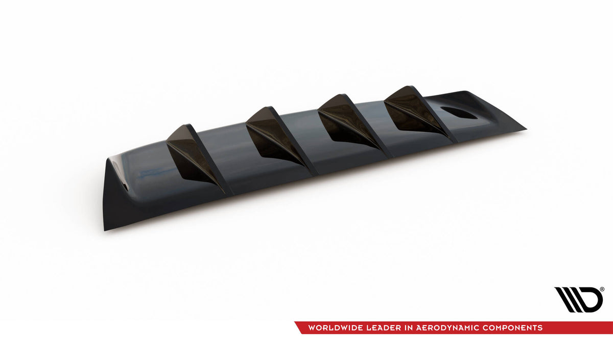 Diffusor Heck Ansatz passend für BMW M6 Gran Coupe / Coupe / Cabriolet F06 / F13 / F12 schwarz Hochglanz – Ansicht 5