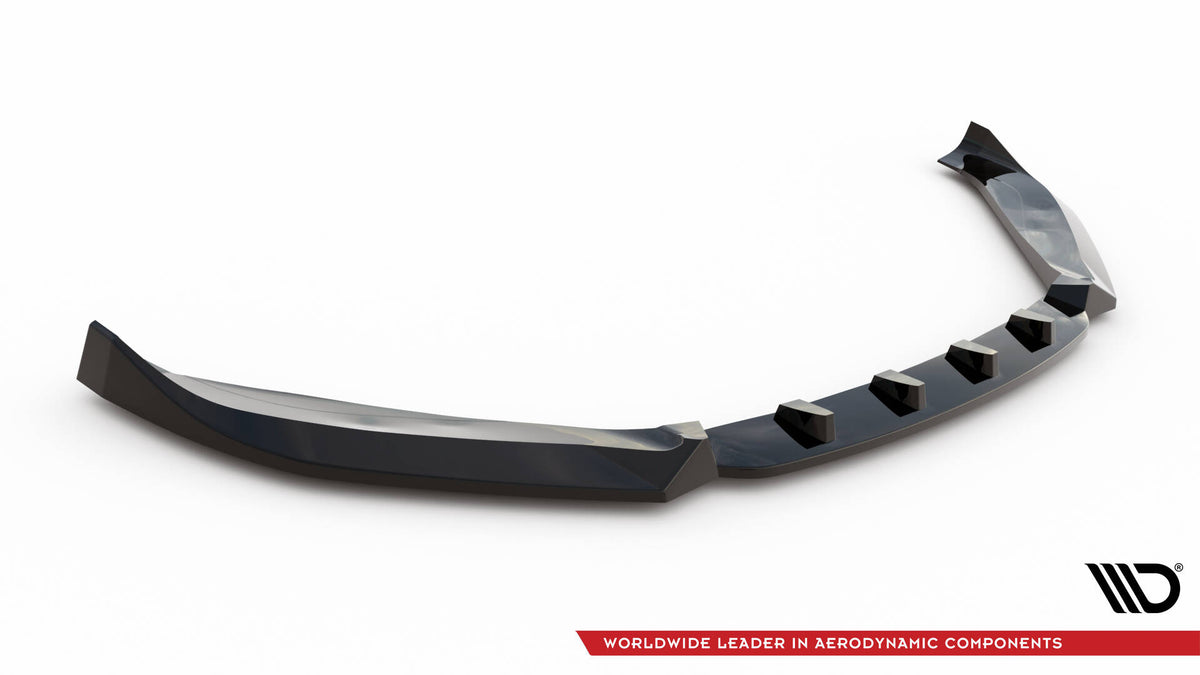 Street+ Spoilerlippe Front Ansatz V.1 passend für Audi TT S / TT S-Line 8S Facelift schwarz Hochglanz – Ansicht 5
