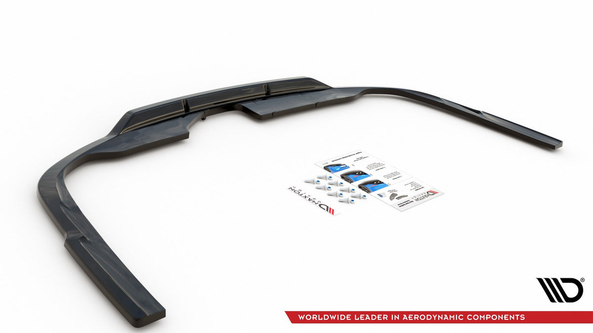 Street+ Mittlerer Diffusor RACE passend für Audi A6 S-Line C8 schwarz Hochglanz – Ansicht 7