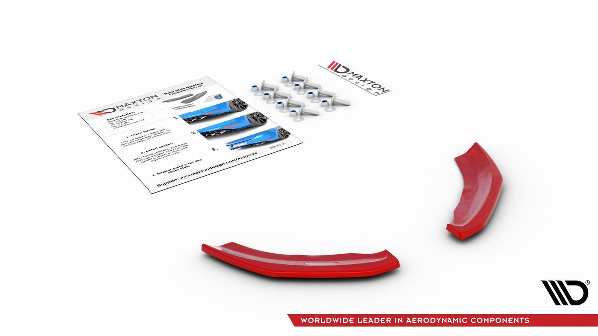 Heck Ansatz Flaps Diffusor passend für VW Polo GTI Mk6  schwarz Hochglanz – Ansicht 6