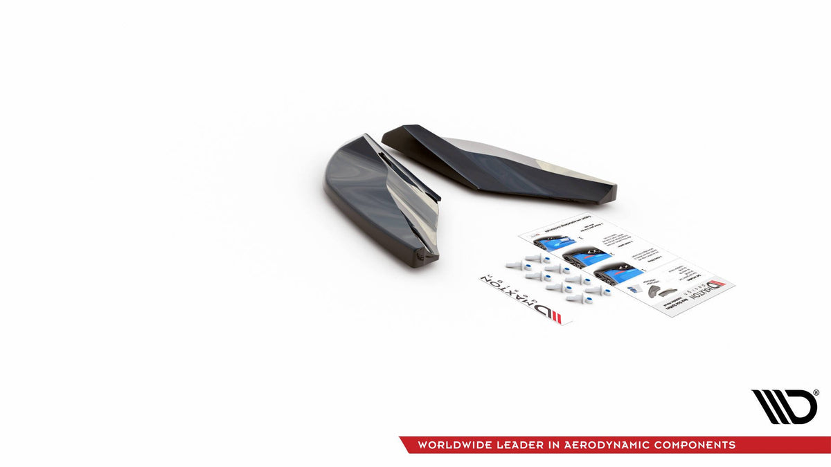 Heck Ansatz Flaps Diffusor passend für Cupra Ateca Mk1 / Mk1 Facelift schwarz Hochglanz – Ansicht 8