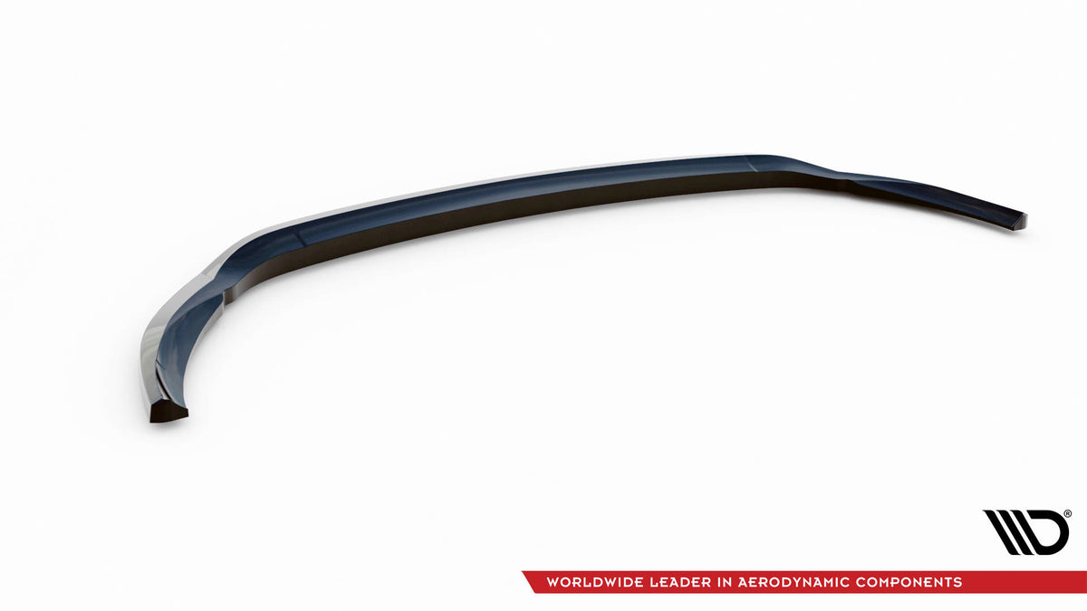 Street+ Spoilerlippe Front Ansatz V.1 passend für Mercedes-Benz C AMG Line Limousine / Coupe / Kombi W205 / C205 / S205 Facelift schwarz Hochglanz – Ansicht 6