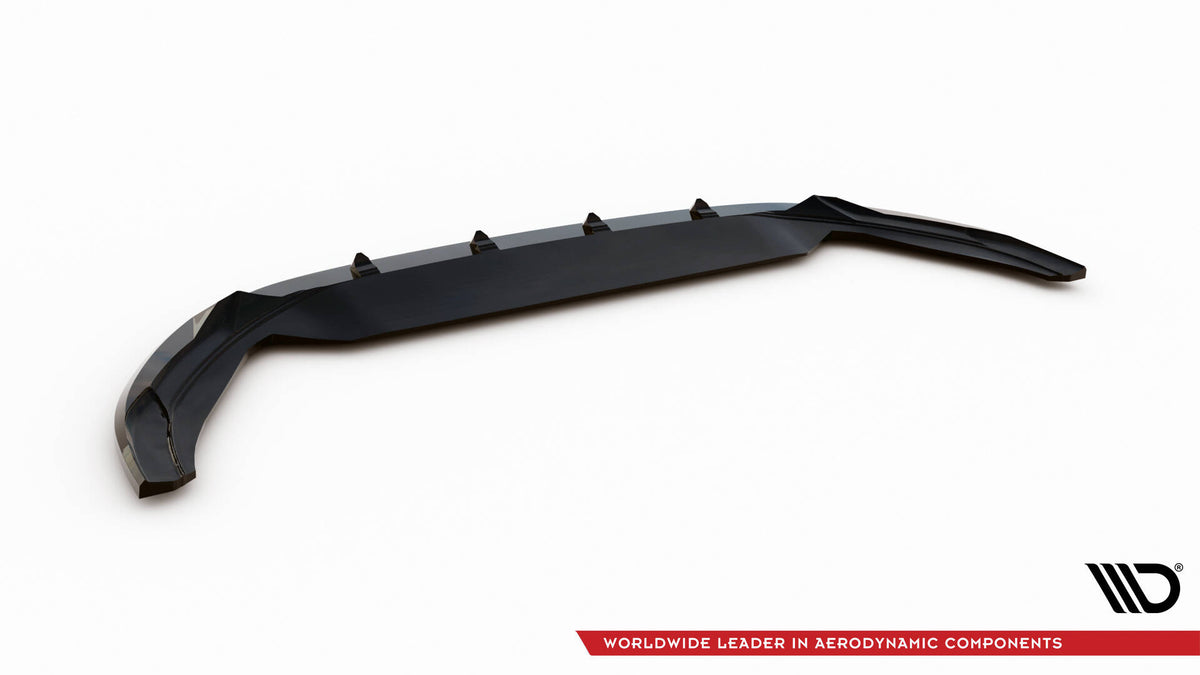 Street+ Spoilerlippe Front Ansatz V.2 passend für VW Polo GTI Mk6 Facelift schwarz Hochglanz – Ansicht 6