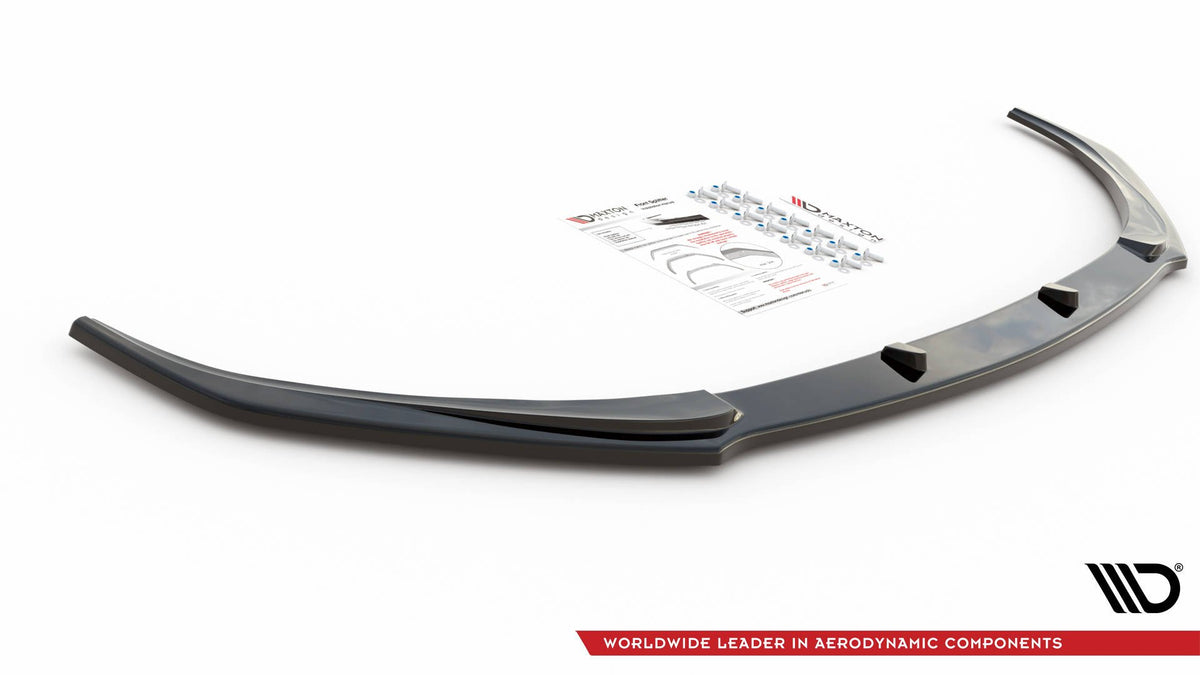 Street+ Spoilerlippe Front Ansatz passend für Lexus LS Mk4 Facelift schwarz Hochglanz – Ansicht 9