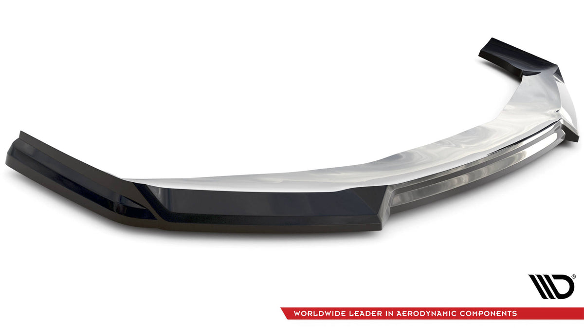 Street+ Spoilerlippe Front Ansatz V.3 passend für BMW 7 M-Paket / M760e / i7 M-Paket G70   schwarz Hochglanz – Ansicht 5