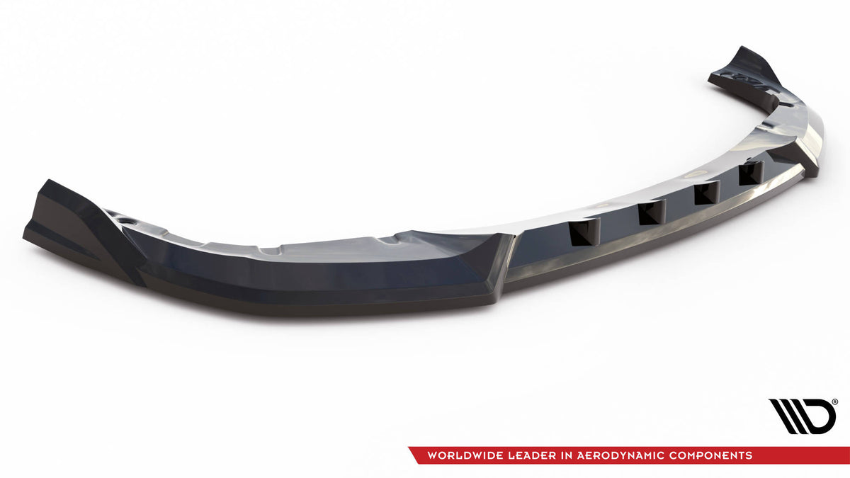 Street+ Spoilerlippe Front Ansatz V.2 passend für BMW X6 M F96 schwarz Hochglanz – Ansicht 5