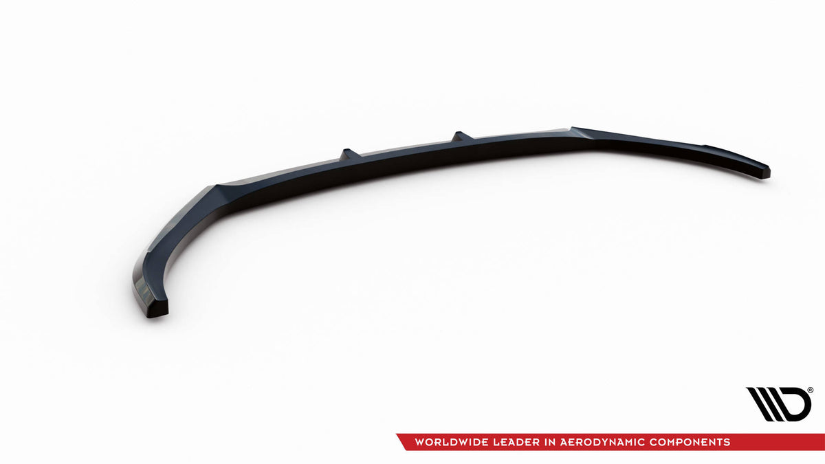 Street+ Spoilerlippe Front Ansatz V.1 passend für Hyundai I20 Mk2 Facelift schwarz Hochglanz – Ansicht 6