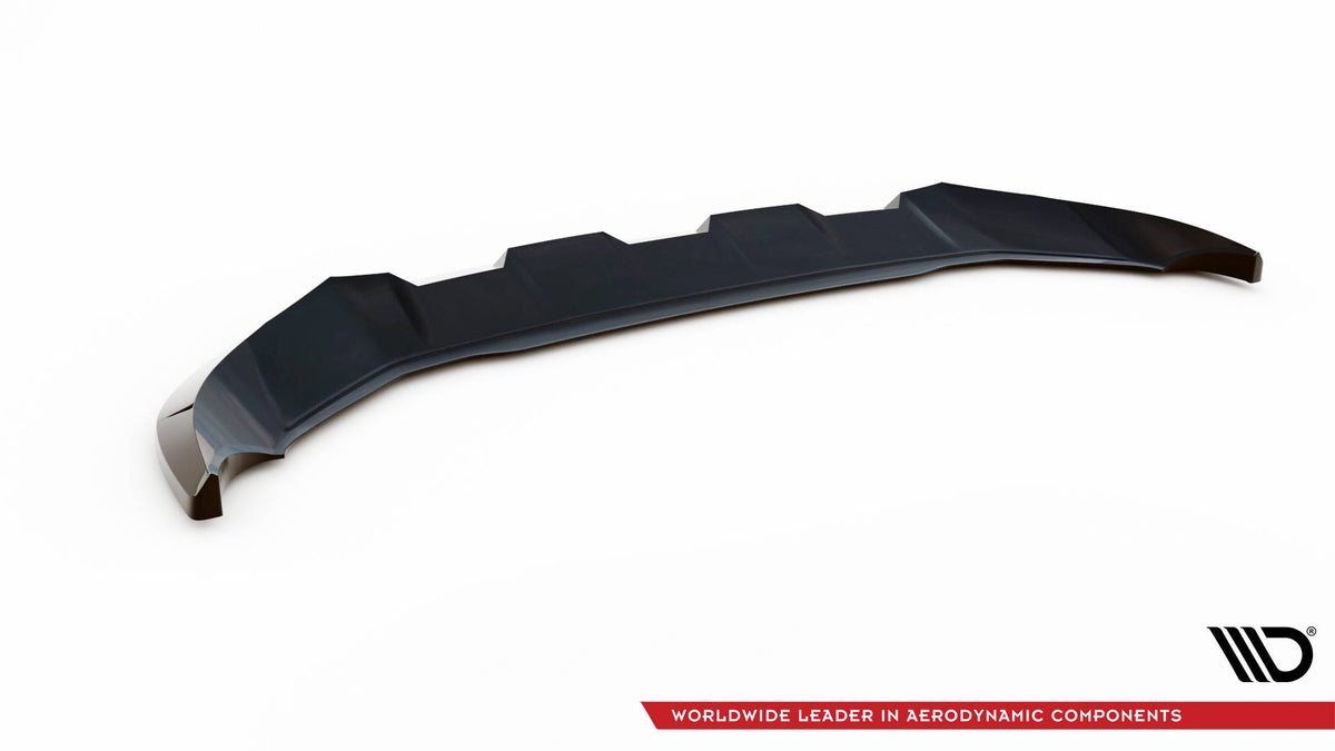 Street+ Spoilerlippe Front Ansatz V.1 passend für Audi Q4 e-tron Sportback S-line Mk1 schwarz Hochglanz – Ansicht 6