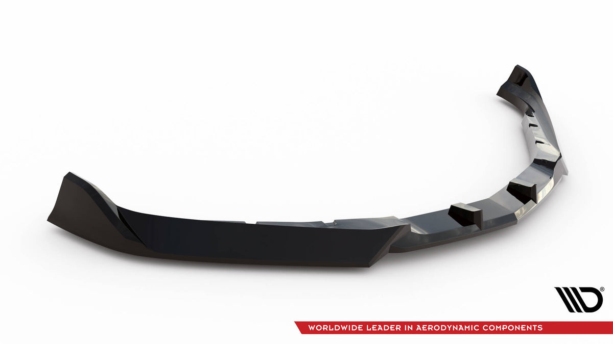 Street+ Spoilerlippe Front Ansatz V.2 passend für Chevrolet Camaro SS Mk6 Facelift schwarz Hochglanz – Ansicht 5