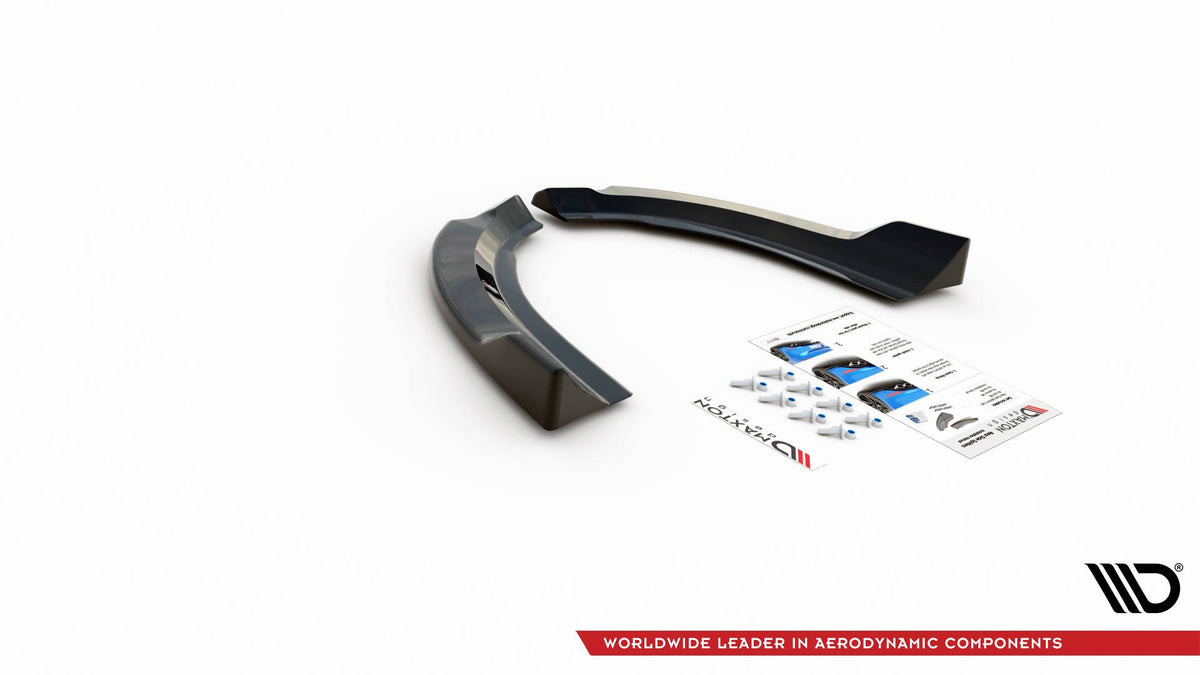 Heck Ansatz Flaps Diffusor passend für Ford Escape Mk3 schwarz Hochglanz – Ansicht 5