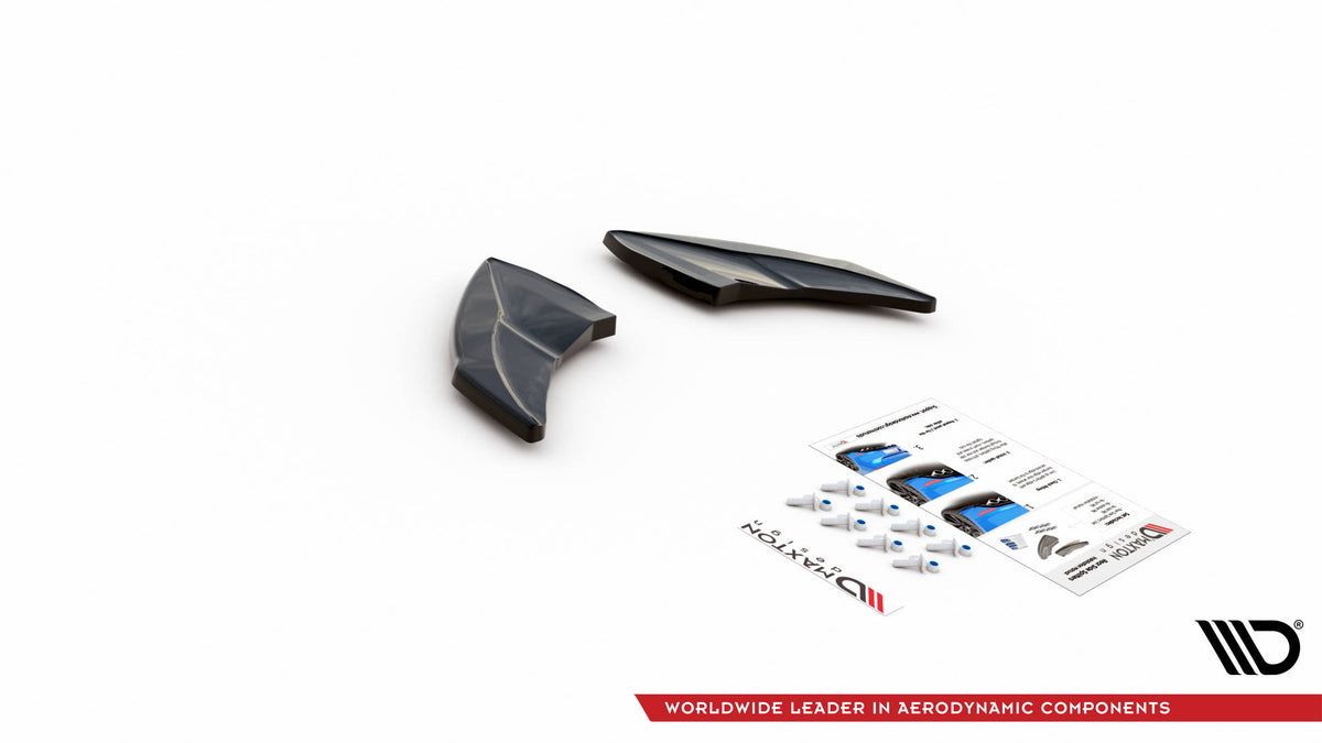 Heck Ansatz Flaps Diffusor V.4 passend für VW Golf R Mk7 schwarz Hochglanz – Ansicht 6