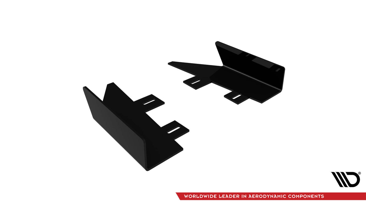 Hintere Seiten Flaps passend für Audi S5 / A5 S-Line Coupe / Cabriolet 8T schwarz Hochglanz – Ansicht 5